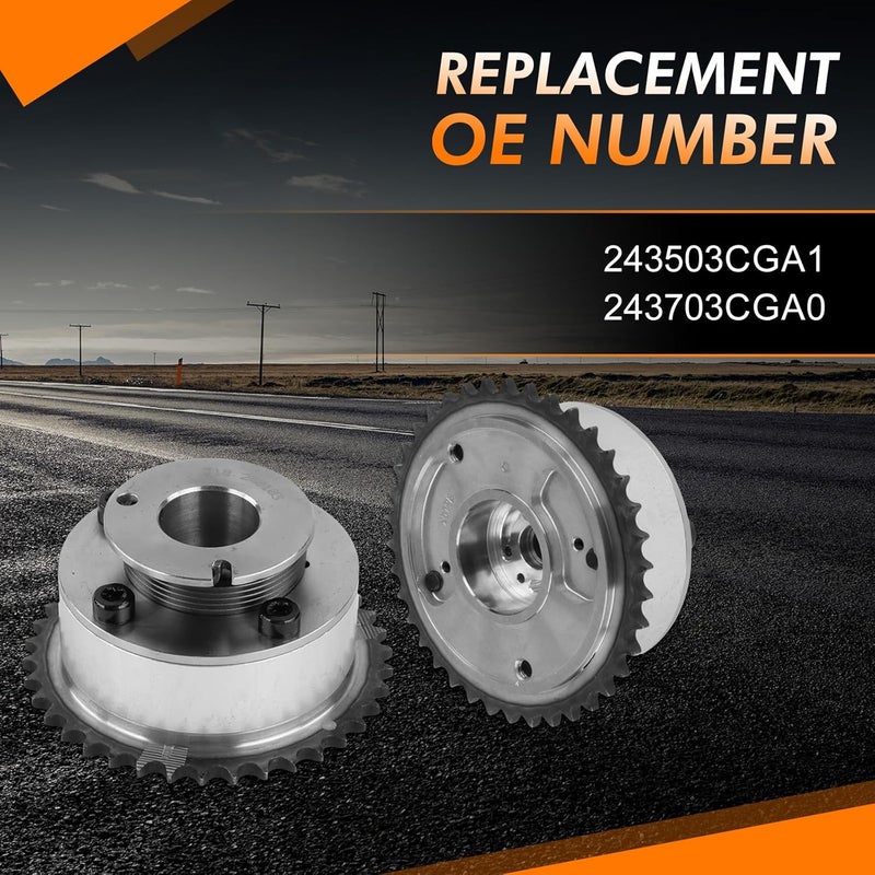 COPACHI 2pcs Camshaft Variable Valve Timing Gears Sprockets 24350-3CGA1 24370-3CGA0 Fits for Hyundai Kia 2014-2019 3.3L 3.8L After-Market Parts - Image 3